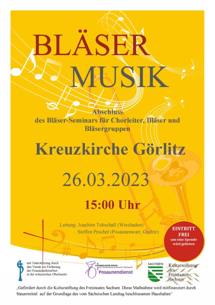 Abschlusskonzert des Seminars für Chorleiter, Bläser und Bläsergruppen