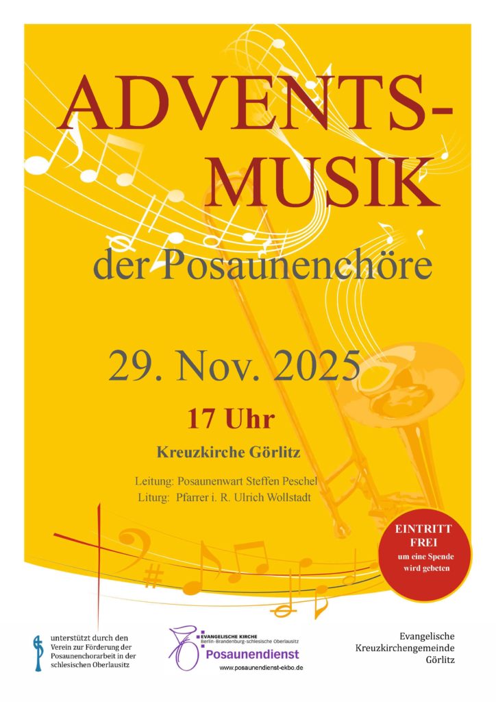 Adventmusik 29.11.25 17 Uhr Kreuzkirche Görlitz